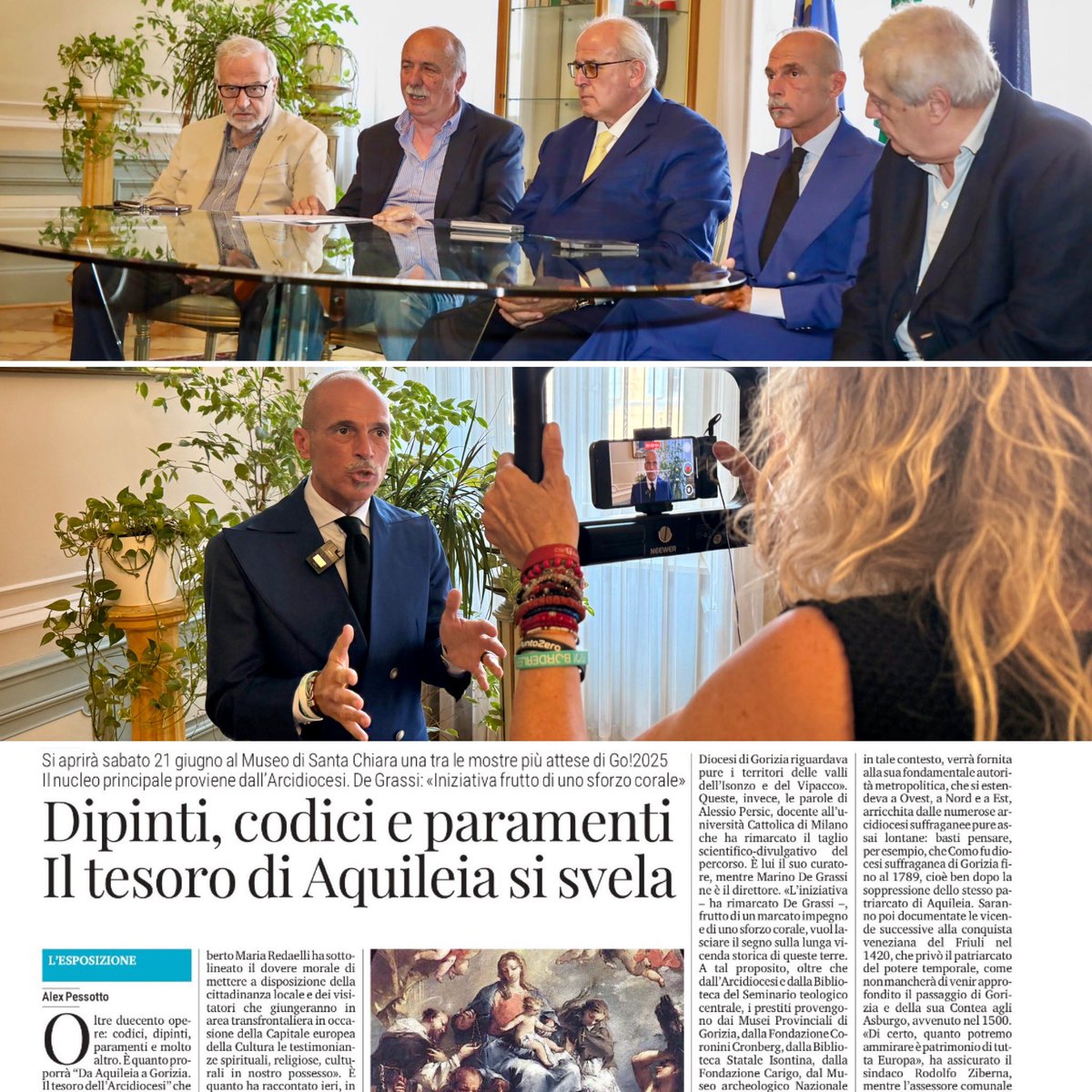 ✅-5 GIORNI PER LA MOSTRA AL MUSEO SANTA CHIARA “DA #AQUILEIA A #GORIZIA IL TESORO DELL’ARCIDIOCESI 🖼️
‼️Vi aspettiamo al Museo santa Chiara dal 21 giugno al 29 settembre‼️
<a href="/il_piccolo/">Il Piccolo</a> <a href="/TgrRaiFVG/">Tgr Rai Friuli Venezia Giulia</a> <a href="/iMagazineTwit/">iMagazine</a> <a href="/diariodigorizia/">Diario di Gorizia</a> <a href="/Ansa_Fvg/">Ansa Friuli V.Giulia</a>  <a href="/ilgoriziano/">Il Goriziano</a> <a href="/Gorizia_News/">GORIZIA.news</a> <a href="/primorskiD/">Primorski dnevnik</a>