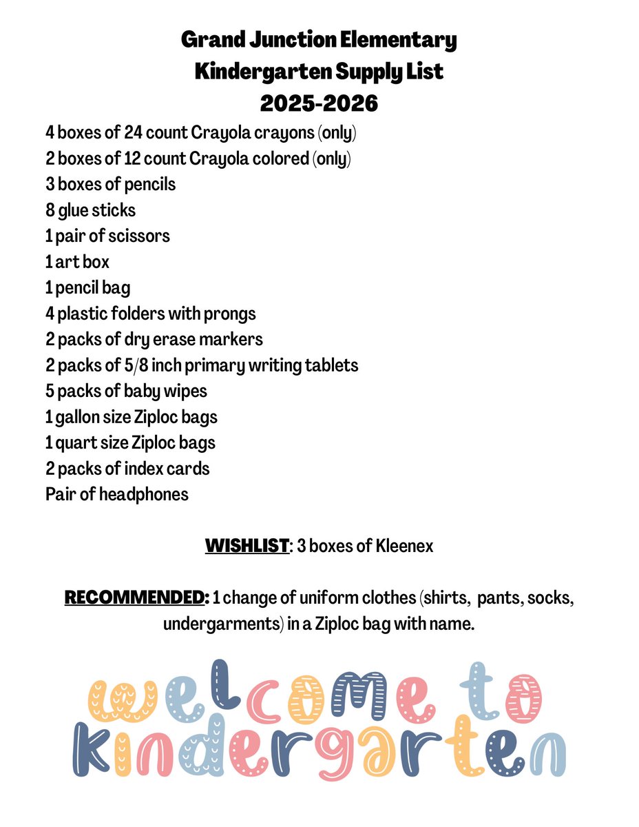 school_grand's tweet photo. 2025-2026 School Supply Lists 📚✏️ https://t.co/BjYVROmhFZ