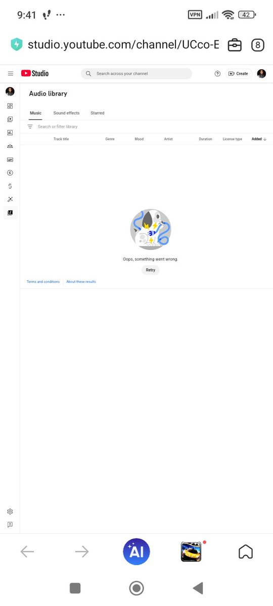 withSUDAIS10's tweet image. Hey @TeamYouTube what is this when I open YouTube anaylatics so it show me error while my internet is working good fast and everything I'm very scared about this
#fixthisproblem #teamyoutube #immedietly #YouTube