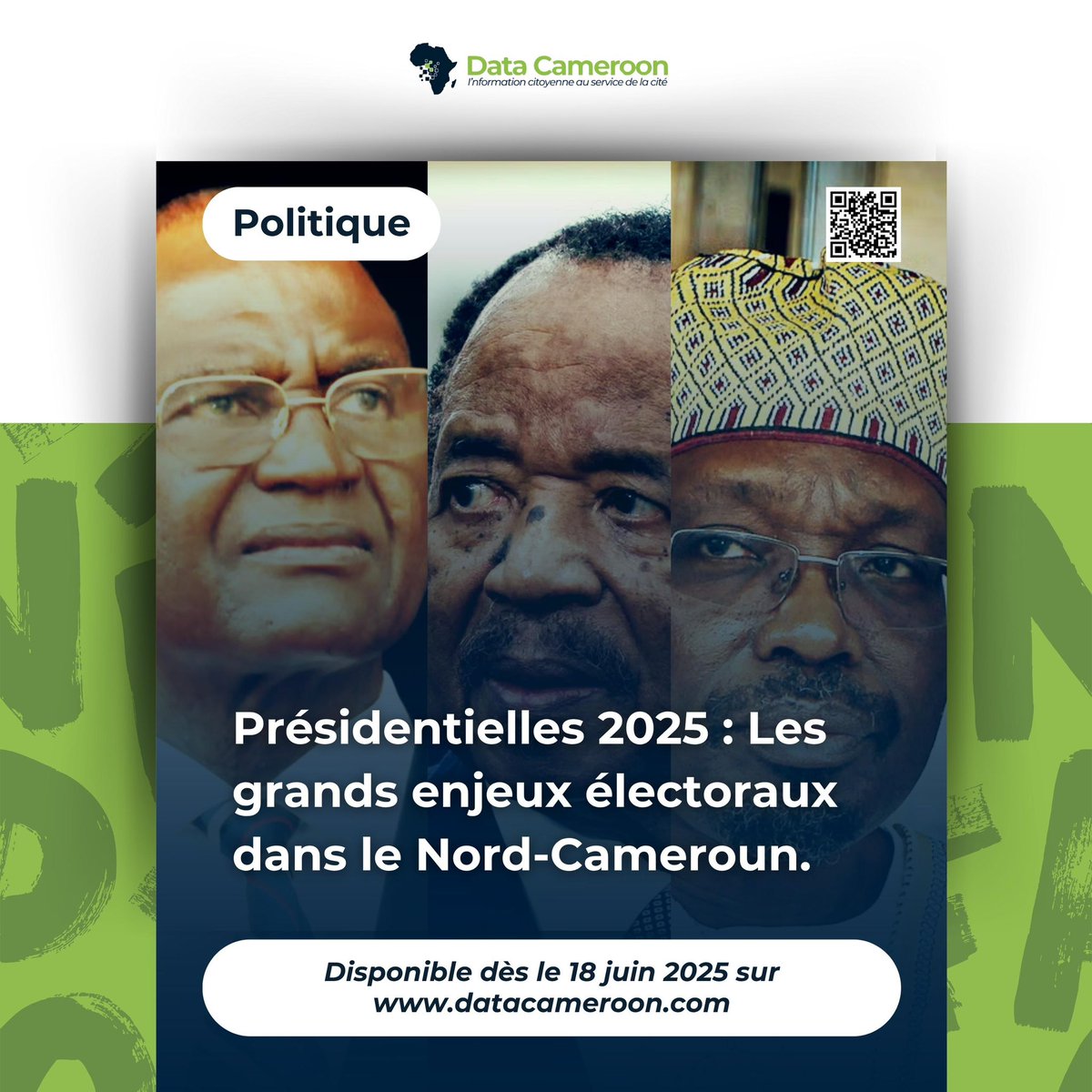 KAMTCHANG1's tweet photo. Coming….
Retrouvons-nous mercredi prochain sur @cameroon_data pour parler des grands enjeux électoraux dans le septentrion du #Cameroun à l’aune de la prochaine présidentielle.
Qui de Bello Bouba de l’#Undp ou de Issa Tchiroma Bakari du #Fscn va « rebattre » les cartes du #Rdpc https://t.co/mQeEqyba2z
