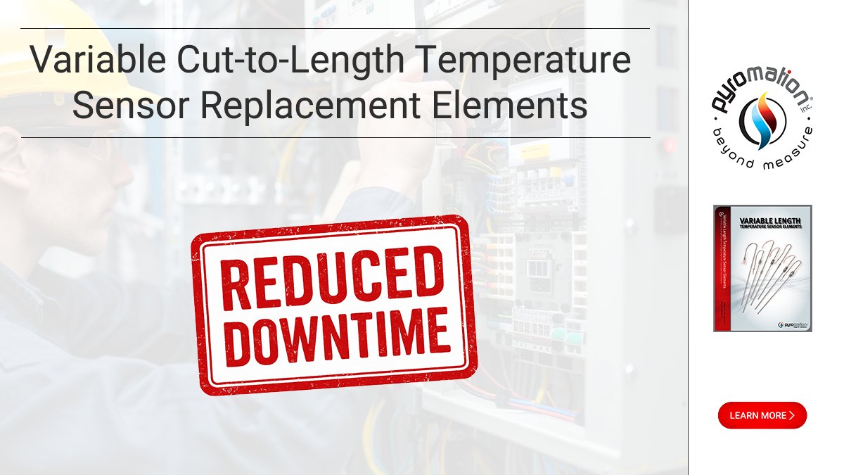 Perfect for maintenance technicians that need customizable thermocouple or RTD elements for when sensors unexpectedly fail and "downtime" isn't an option! <a href="/PyromationInc/">Pyromation</a>  has you covered.
pyromation.com/Lit/VariableLe…

#Temperature #Sensor #Solutions #Engineering #Pyromation