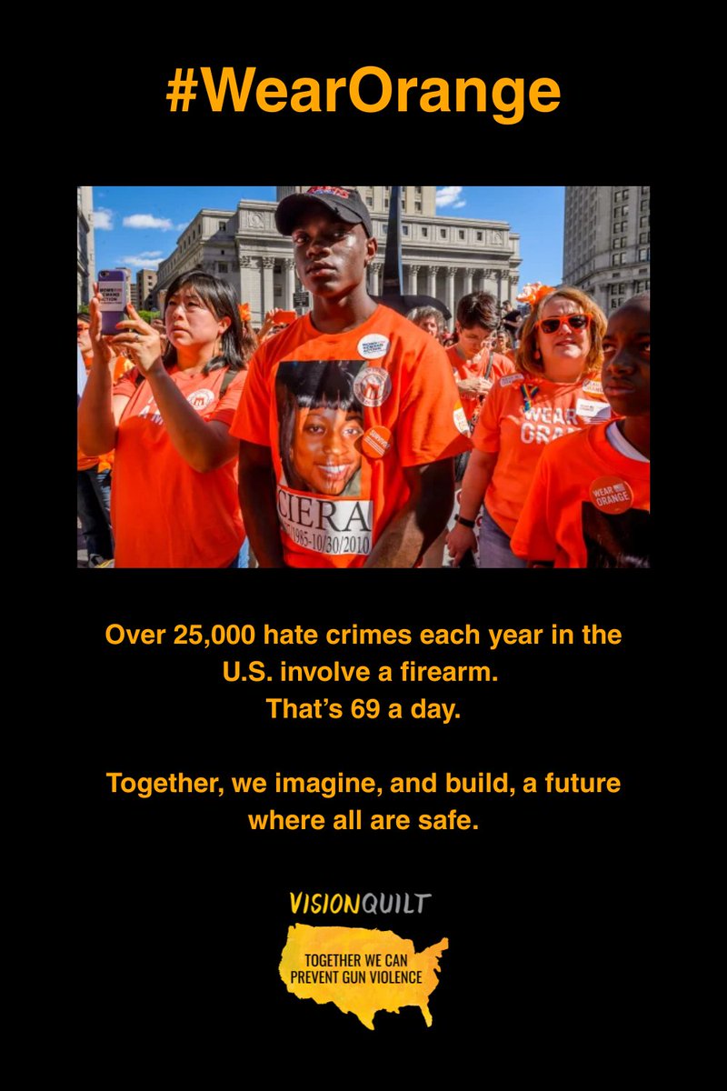 Walk Like A Visionary by Magali Ramirez. Help amplify youth voices! 🎨 Share, donate: visionquilt.org/donate 📣 Text ORANGE to 644-33! #YouthVoices #HealingThroughArt #VisionQuilt #GunViolencePrevention #ArtForChange #WearOrange #StudentPower