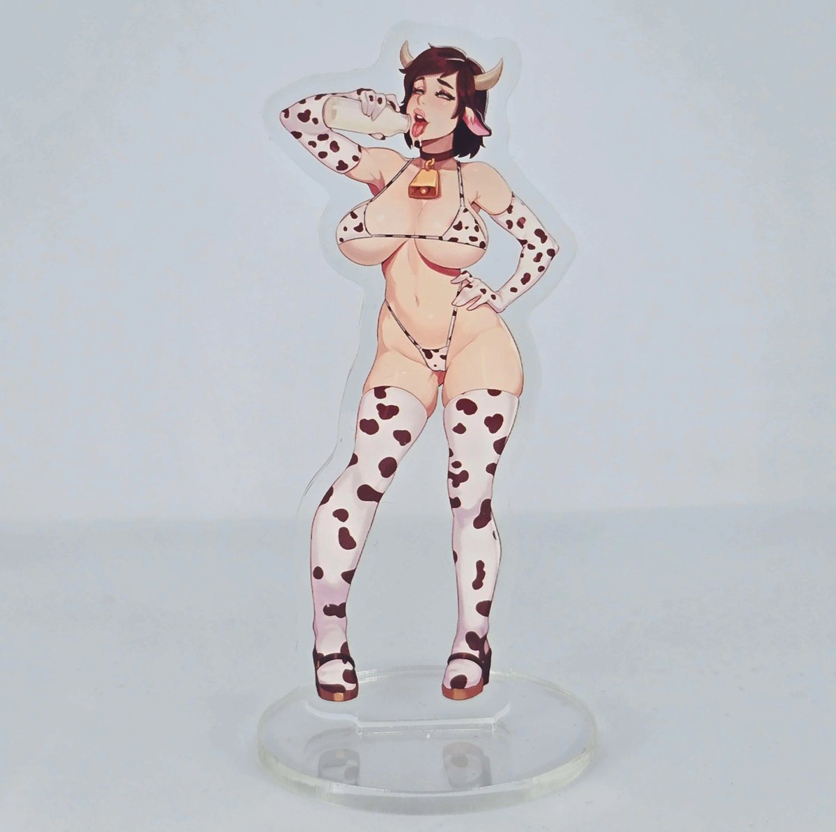 MenshArt's tweet photo. 🐄 Grab your Cowgirl Waifu!
Spice up your desk, shelf or shrine with this 4" double-sided acrylic standee 🔥
Thick, durable, sexy—and yes, the milk bottle is included 😉
✨ Peel the back film for full clarity!
#NSFWMerch #AcrylicStandee #CowGirlWaifu https://t.co/YY3ROhR09X