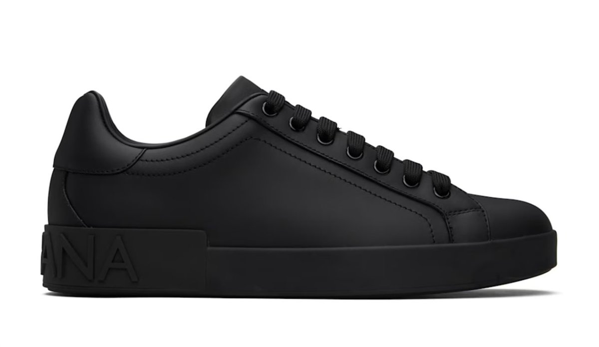 AD: Sale $473 Dolce &amp; Gabbana Calfskin Portofino Sneakers 'Black' 

sovrn.co/1bhbrio