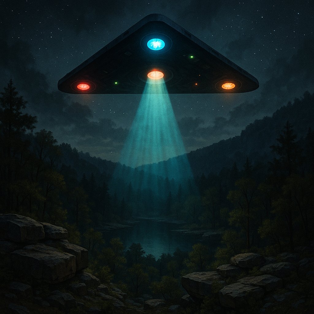 This Friday we take a look at Terry Lovelace's experience! 
(AI generated pic)
#graveyardtales #podcast #ufo #aliens #abduction #closeencounters #UAP