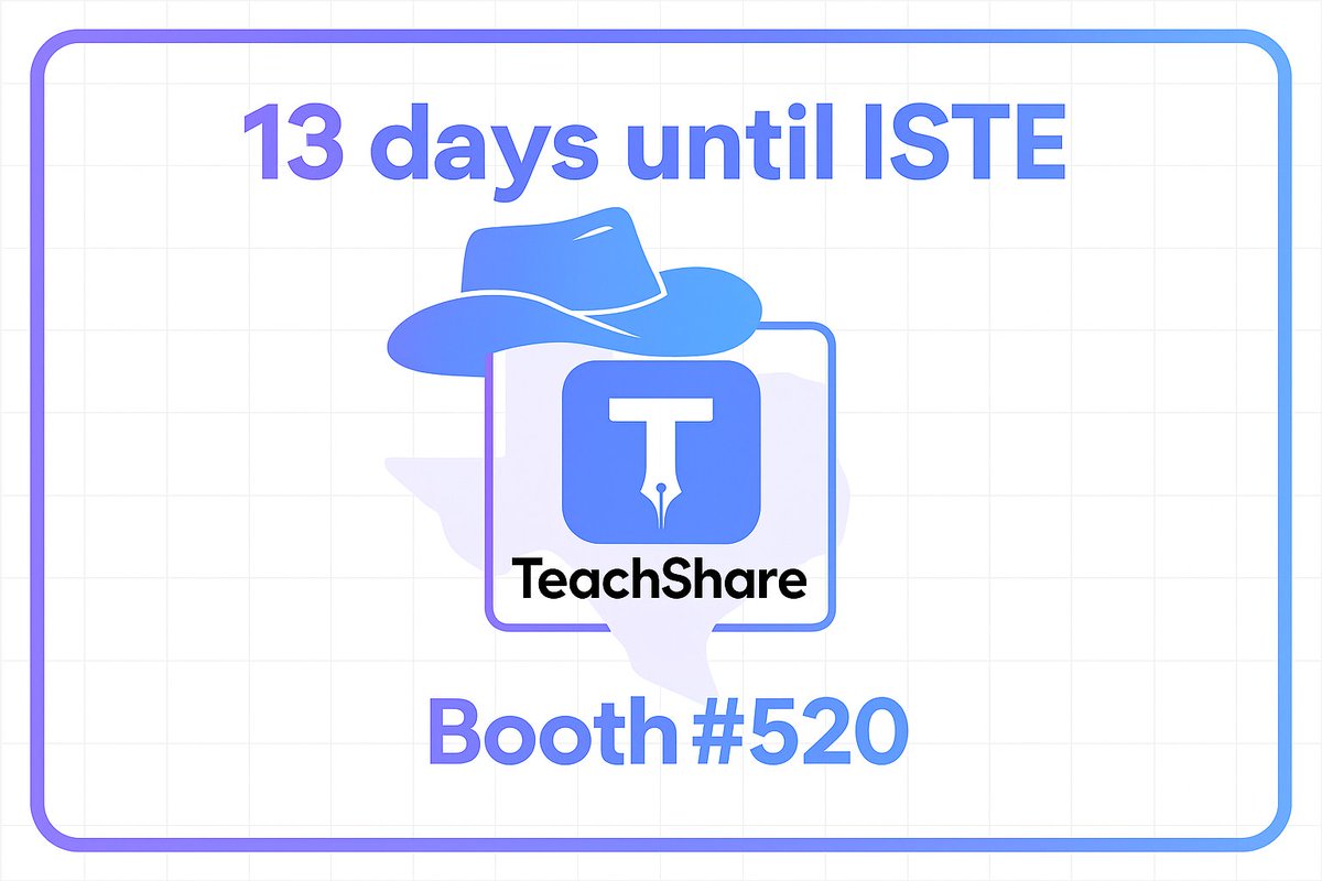 🧳 13 days until ISTE! It's our first time, and the TeachShare crew is pumped! ISTE pros, help us out: what's the one thing we have to pack? #ISTELive #edtech #ISTE