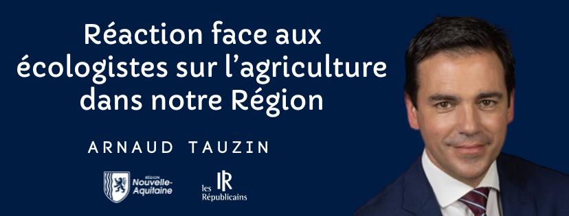 Retrouvez la réaction d' <a href="/ArnaudTauzin/">Arnaud Tauzin</a> sur la proposition des écologistes sur l'agriculture en Nouvelle-Aquitaine 
youtu.be/de-CqTnMAx0