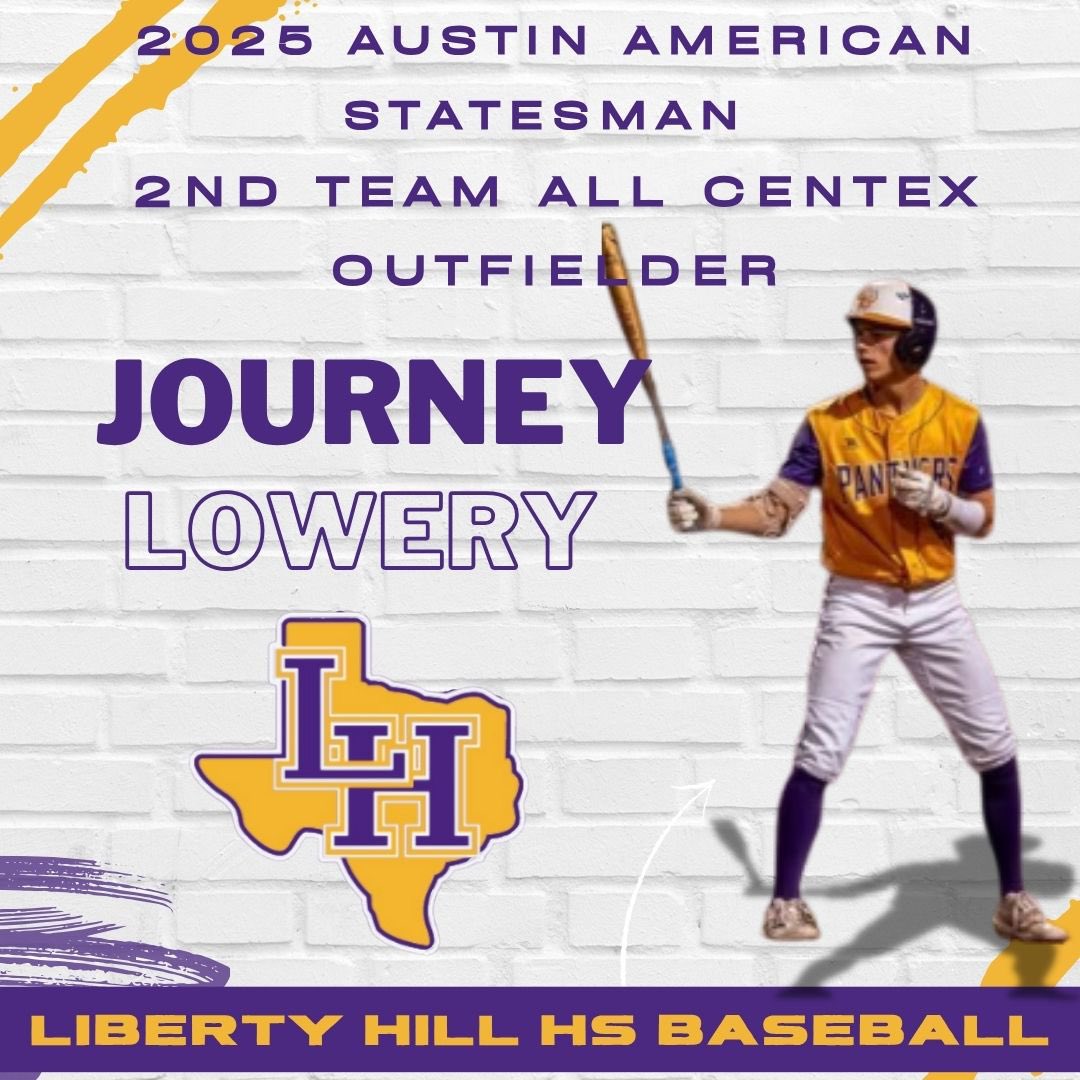 LibertyHillBB's tweet image. Congratulations on your All-Centex selection. Well earned, Journey. #WTD