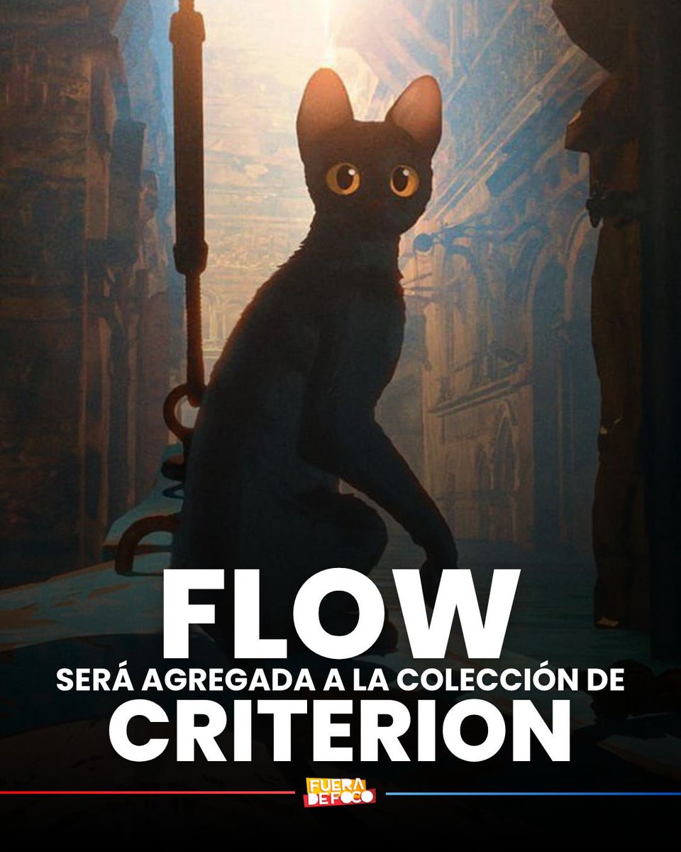 GabyMeza8's tweet photo. ¡SERÁ PRESERVADA! 🐈‍⬛ Flow, la más reciente ganadora del Oscar a Mejor Animación, será agregada a la colección de Criterion, una selección exclusiva de películas que son elegidas por su contribución a la historia del cine. https://t.co/UseBGrkSZP