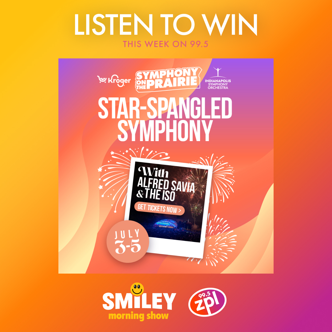 99.5 zpl (@995zpl) on Twitter photo Get ready to celebrate the fourth of July with <a href="/kroger/">Kroger</a> Symphony on the Prairie! 🎆
We're giving away tickets to <a href="/Indy_Symphony/">Indianapolis Symphony Orchestra</a> Star-Spangled Symphony at <a href="/ConnerPrairie/">Conner Prairie</a> this week. Tune in to the <a href="/smileyradioshow/">Dave Smiley</a> for your shot to win! Get ready to celebrate the fourth of July with <a href="/kroger/">Kroger</a> Symphony on the Prairie! 🎆
We're giving away tickets to <a href="/Indy_Symphony/">Indianapolis Symphony Orchestra</a> Star-Spangled Symphony at <a href="/ConnerPrairie/">Conner Prairie</a> this week. Tune in to the <a href="/smileyradioshow/">Dave Smiley</a> for your shot to win!
