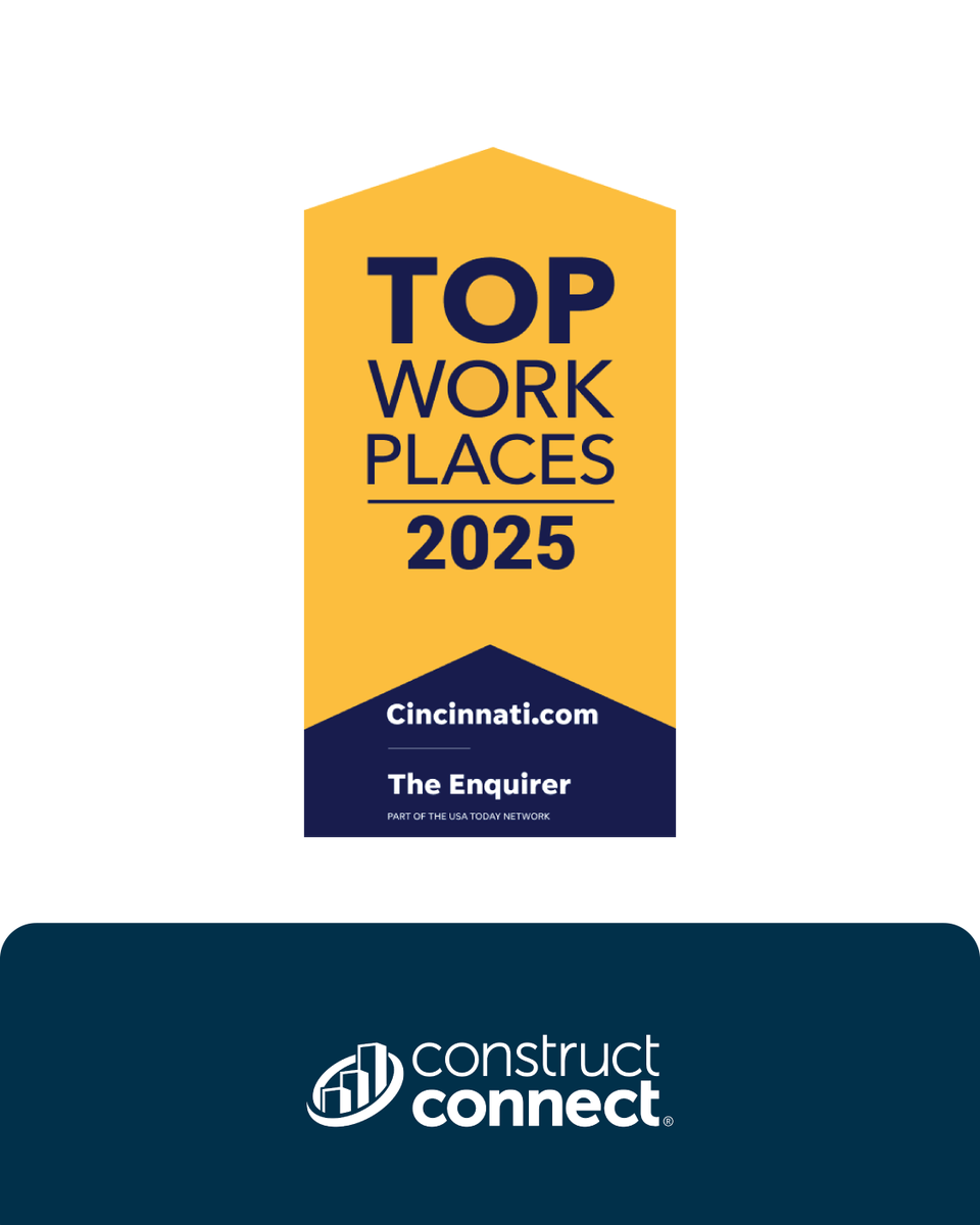 We’re a 2025 Top Workplace in Cincinnati and Northern Kentucky!

This recognition means the world because it’s based on feedback from our amazing team.


Learn more about what makes ConstructConnect a great place to work → constructconnect.pulse.ly/rzyvj7hfw1


#TopWorkplaces #PeopleFirst