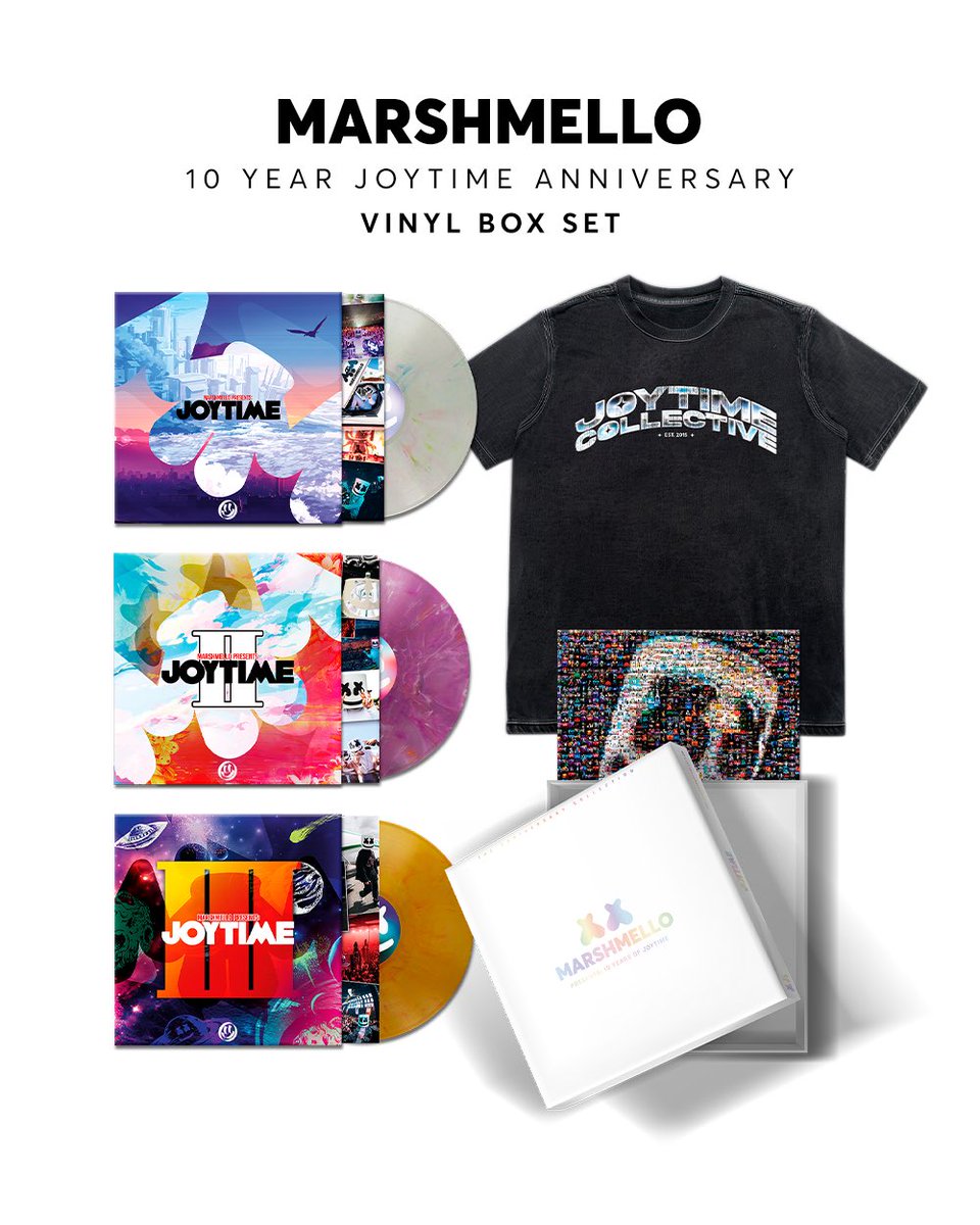 To celebrate a decade of Joytime. I’m dropping a limited edition Joytime vinyl box set.
It’s wild to look back at how far we’ve come — and this one’s for everyone who’s been here since day one.
Thank you for the love and support over the years. This one means a lot.