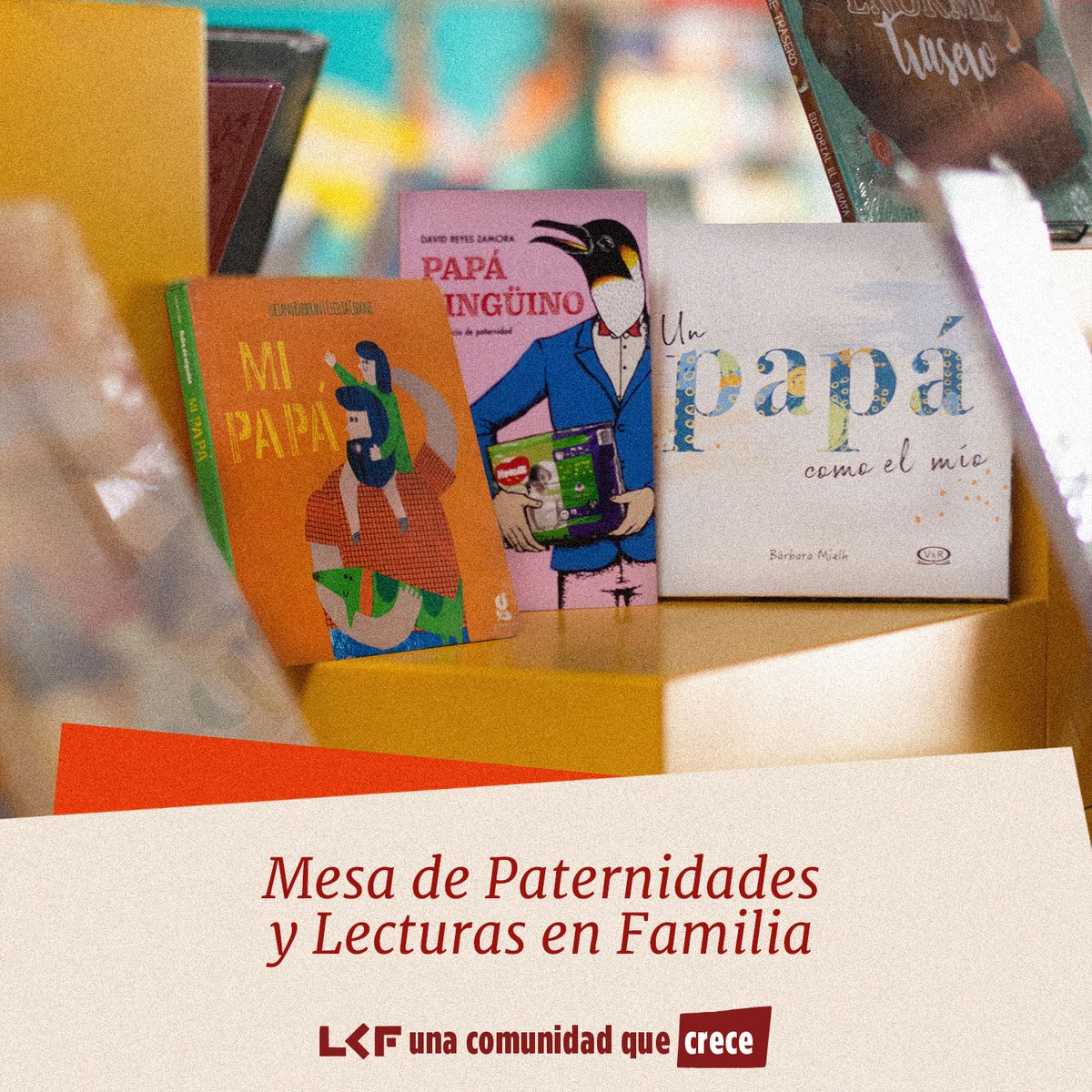 Este mes explora los títulos de la Mesa de Paternidades y Lecturas en Familia en tu Librería durante junio.

📍 Periférico Norte 1695, Zapopan
📱libreriacarlosfuentes.mx 

#LCF #UnaComunidad #SigamosLeyendo #UnaComunidadQueAcompaña
