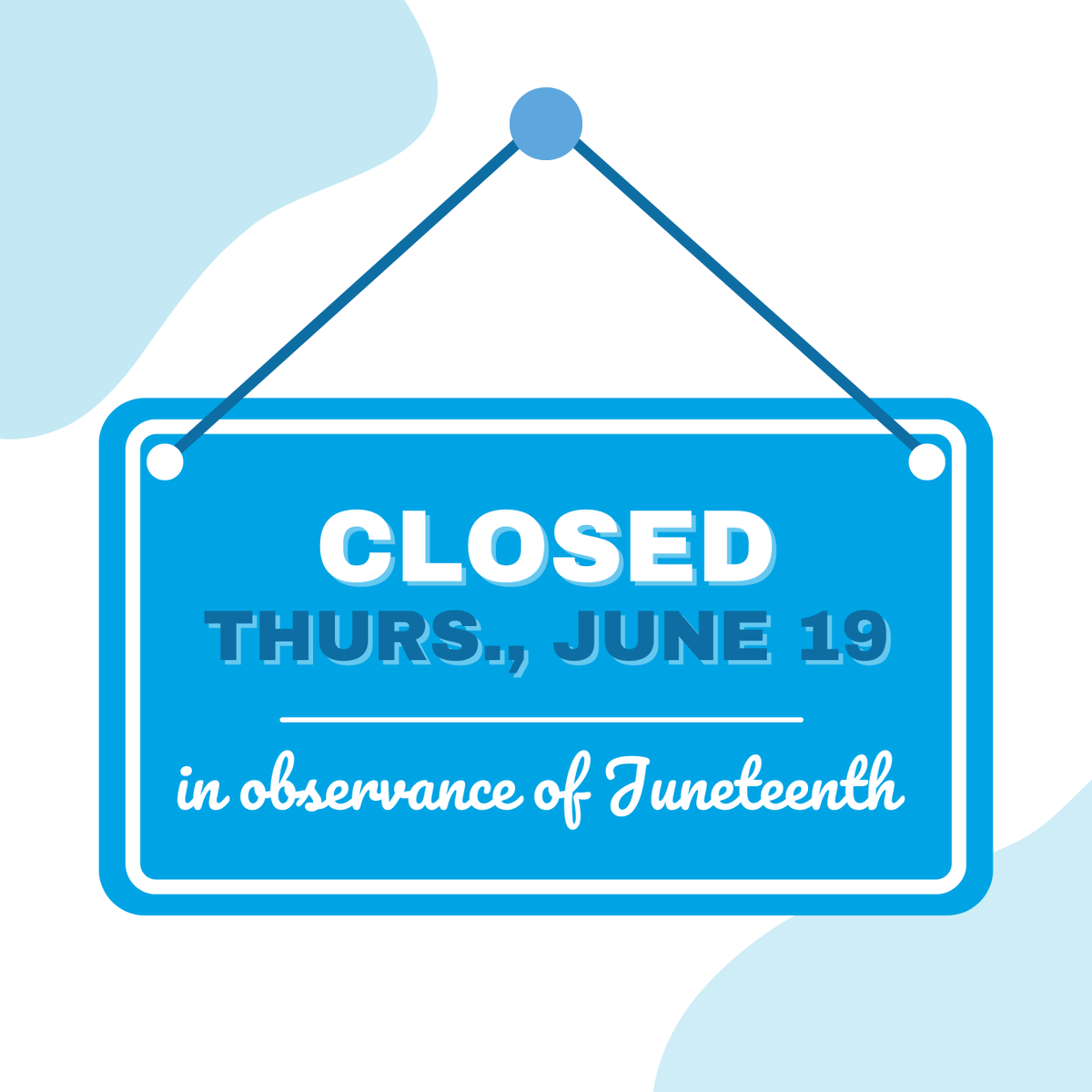 Our offices will be closed this Thursday, June 19th, in honor of Juneteenth. If you’re out and about, look for our booth at the annual Norman Juneteenth festival! Stop by Reaves Park from 6:00 - 9:00 p.m. and learn more about our services and enjoy a bracelet making activity.