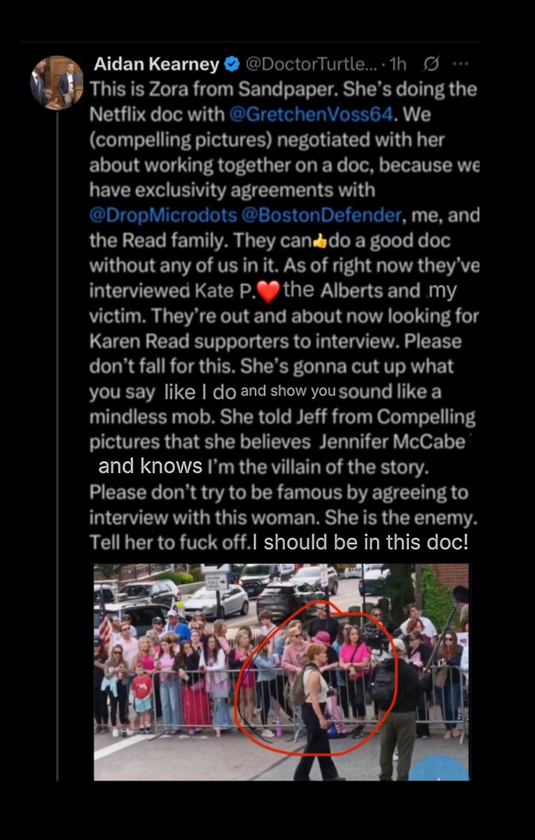 I heard <a href="/BostonDefender/">David Yannetti</a> wasn’t too thrilled that Turtled*ck tagged him in this post. Perhaps it’s because it only adds to the overwhelming evidence of a conspiracy created and disseminated by <a href="/BostonDefender/">David Yannetti</a> , <a href="/AlanJayJackson/">Alan Jackson</a> , 
<a href="/Kar1980Read/">karen read</a> and <a href="/DoctorTurtleboy/">Aidan Kearney</a> 
I believe TD