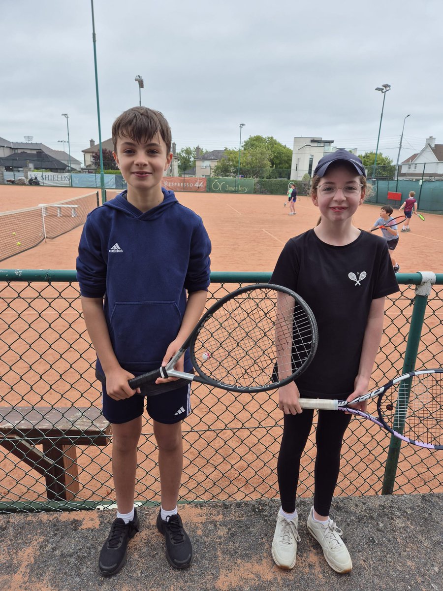 ⭐️🎾🫶Conor Matthews (winner in the Galway U14  GoTennis event last weekend) and Margaret Menton (competed in the Galway U12 GoTennis event)🎾❤️