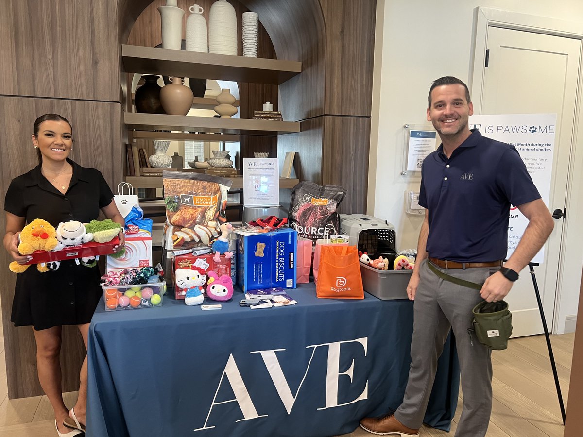 Thank you to everyone who supported our AVE is PAWsome donation drive! 🐾 From coast to coast, our communities came together to donate over 70 boxes of pet supplies and $1,500 to local animal charities!

#AVEinACTion #AVEisPAWsome