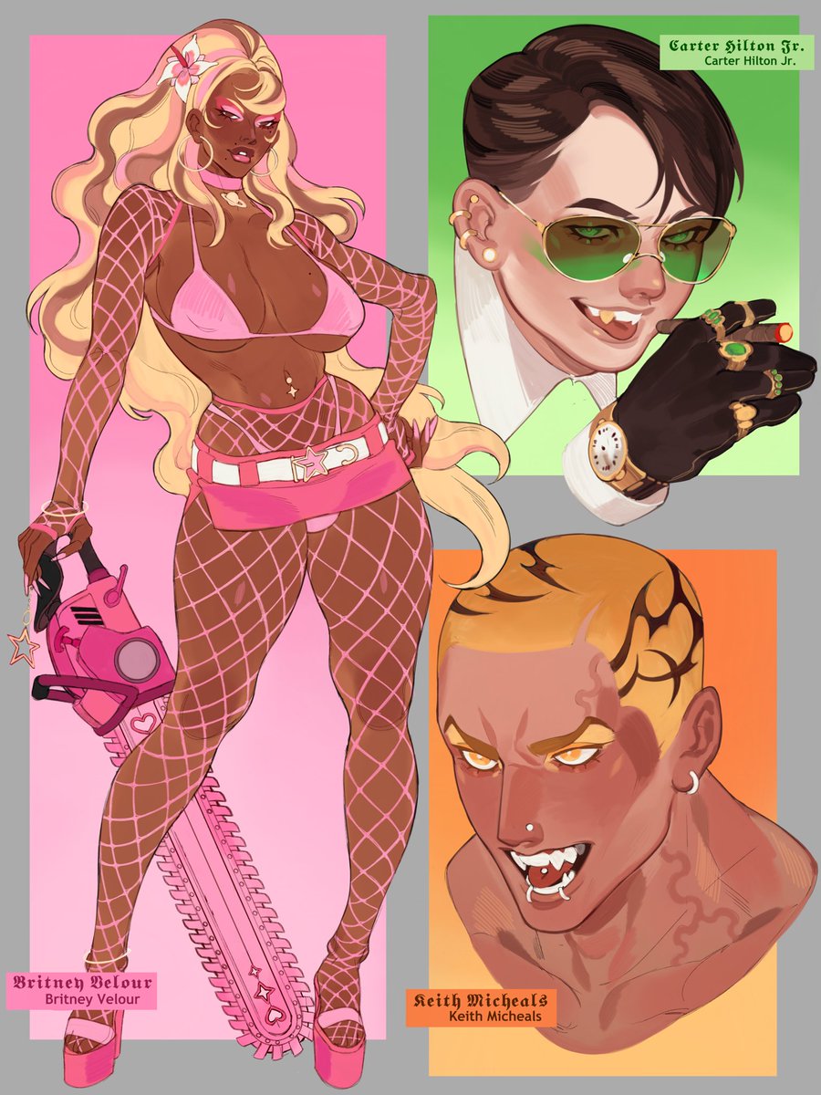 Omg it’s like. A zombie apocalypse???
💕🌸🩸✨❤️‍🔥🧟‍♂️🩰 Character designs for fun.