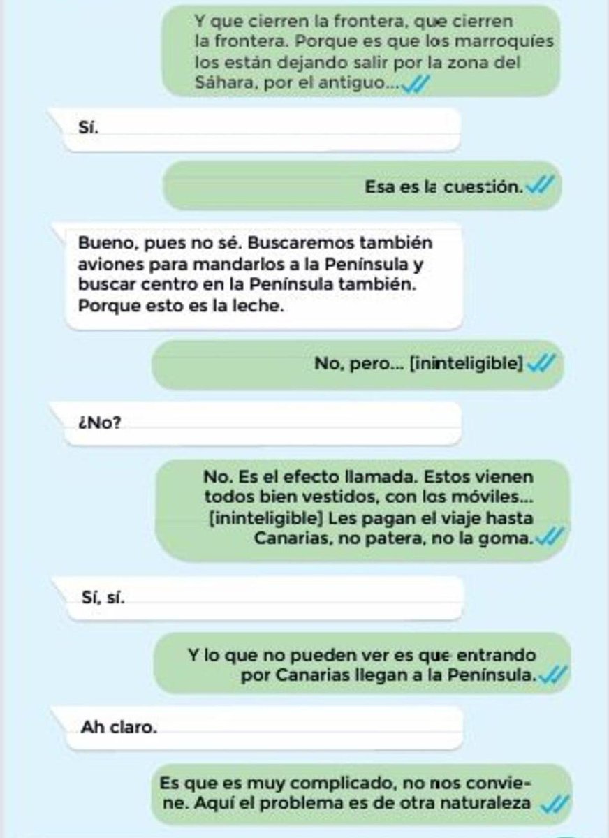 CanarioToday's tweet photo. 🕵🏻‍♂️ Koldo le dijo al director general de la policía que buscaría aviones para enviar a la península a los inmigrantes ilegales que llegan a Canarias.

El policía le dijo que eso sería provocar un efecto llamada. Y así ha sido. 

➡️ 16,3 millones pagamos a Air Europa para eso...