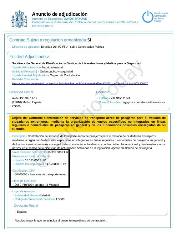 CanarioToday's tweet photo. 🕵🏻‍♂️ Koldo le dijo al director general de la policía que buscaría aviones para enviar a la península a los inmigrantes ilegales que llegan a Canarias.

El policía le dijo que eso sería provocar un efecto llamada. Y así ha sido. 

➡️ 16,3 millones pagamos a Air Europa para eso...