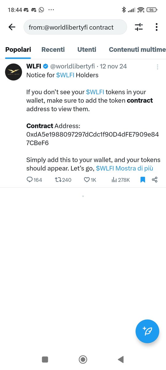 $WLFI is only one and it's only this, be careful of scams, no one will help you if you get scammed. Trust only the official announcements of <a href="/worldlibertyfi/">WLFI</a> you would avoid being scammed like a chicken
ORIGINAL CA :
0xda5e1988097297dcdc1f90d4dfe7909e847cbef6
$WLFI
<a href="/worldlibertyfi/">WLFI</a>