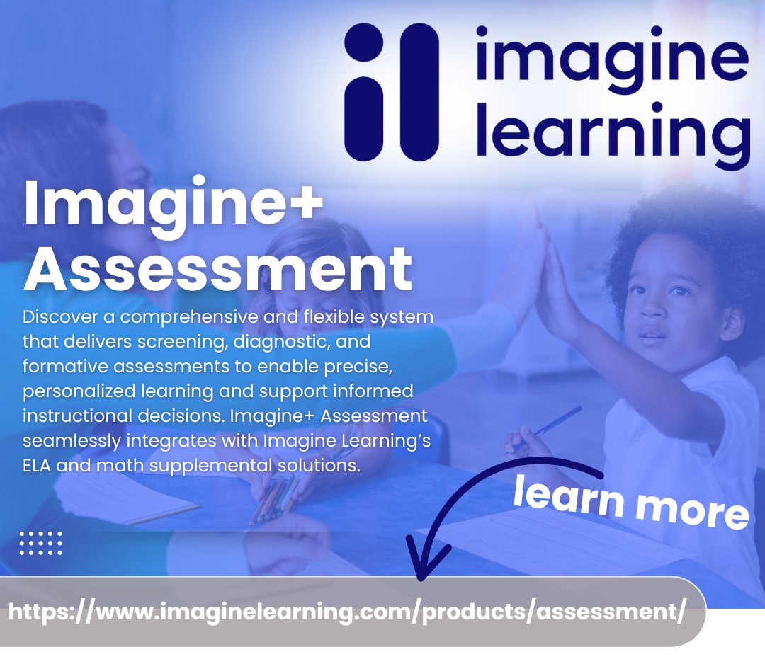 IU1Tweets's tweet image. ๐ Post 3 of the @ImagineLearning #SocialMediaTakeover!
Real-time data. No disruptions. Imagine Learningโs Assessment Suite gives educators actionable insights to close gaps & guide instructionโfast.
#ImagineLearning #DataDrivenInstruction #AssessmentMatters