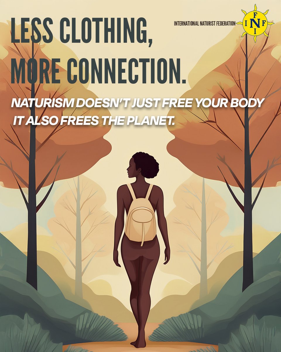 Less clothing, more connection.
Naturism doesn’t just free your body it also frees the planet.
Naturism invites us to a simpler, more conscious life in deeper harmony with the Earth.
#Naturism #Sustainability #BodyFreedom #ConsciousLiving #EcoFriendly #LessIsMore