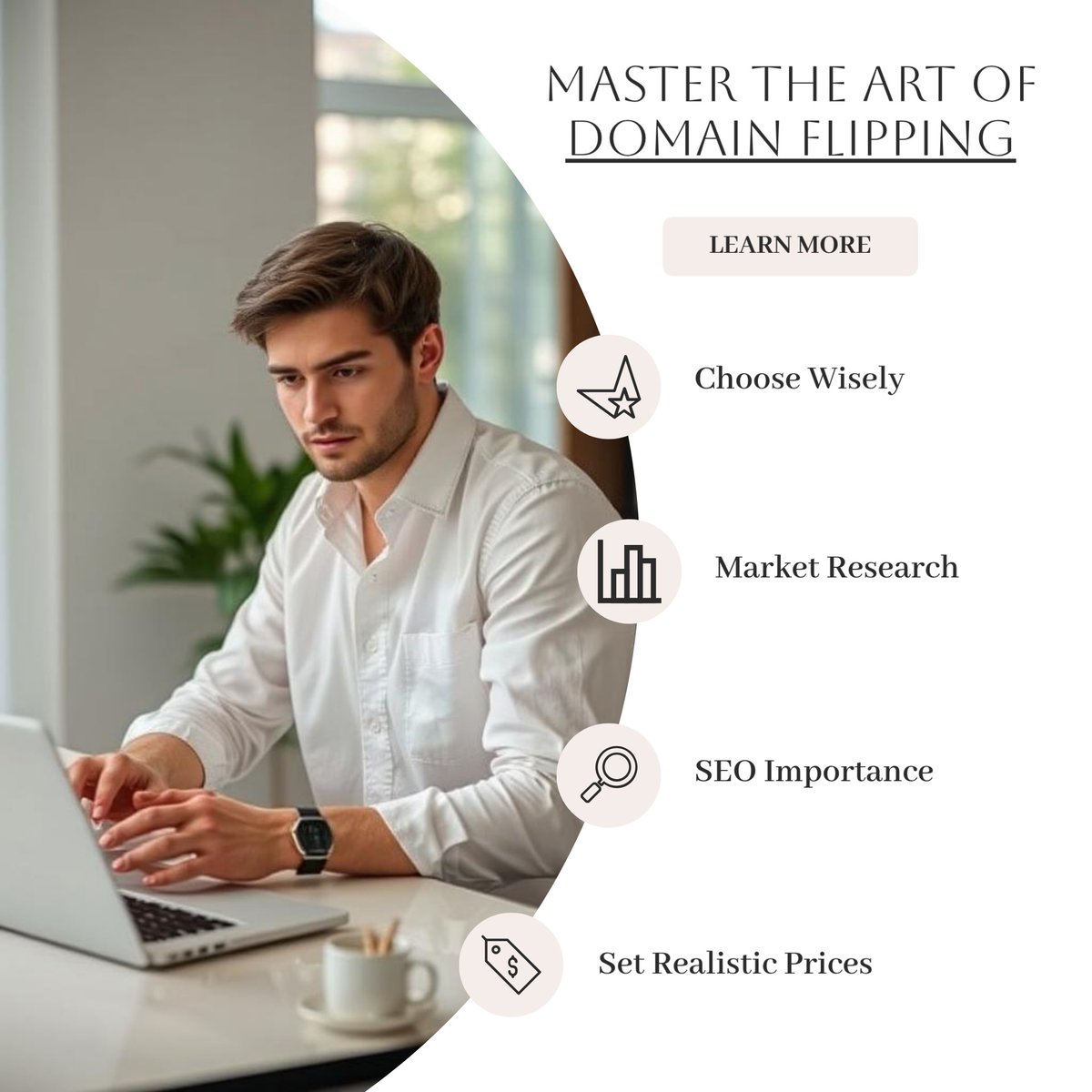 Community_CFD's tweet image. Flipping domain names involves buying low, selling high. Research trends, find catchy names, and use marketplaces. Remember, patience is key!

#CFD #ClothingFashionDesign #Clothing #Fashion #Design #SmallBusiness #SupportSmallBusiness #ShopSmall