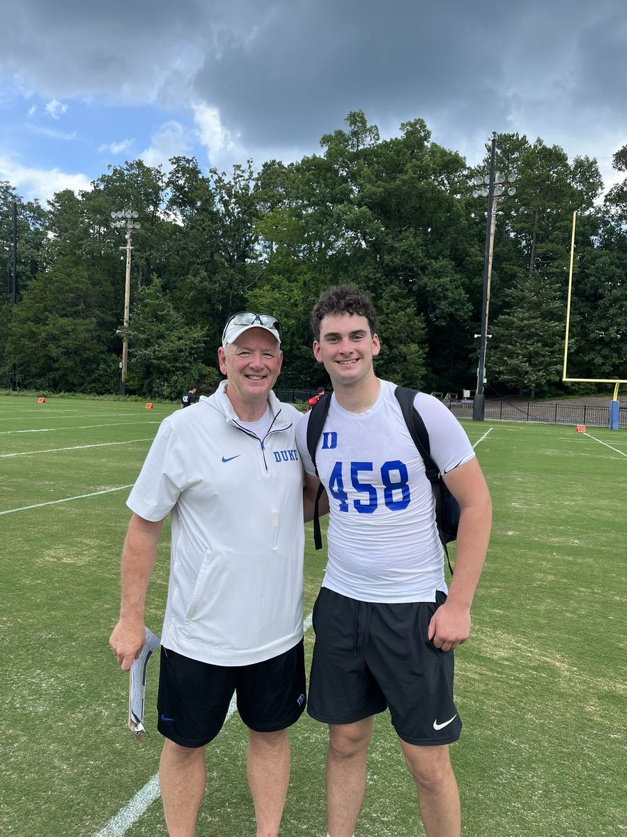 Jonah Selter (@jonahselter27) on Twitter photo Had an awesome day at <a href="/DukeFOOTBALL/">Duke Football</a>. I was top 3 in field goal knockout and made the punt finals. Thank you to <a href="/GinfanteMT/">Gabe Infante</a> and <a href="/CoachScottBoone/">Scott Boone</a> for a great camp.
<a href="/CoachDeeks/">Coach Nick ‘Deeks’ DiCairano</a> <a href="/ScottyPrince10/">Scott Prince</a> <a href="/MA_Fball/">Milton Academy Football</a> Had an awesome day at <a href="/DukeFOOTBALL/">Duke Football</a>. I was top 3 in field goal knockout and made the punt finals. Thank you to <a href="/GinfanteMT/">Gabe Infante</a> and <a href="/CoachScottBoone/">Scott Boone</a> for a great camp.
<a href="/CoachDeeks/">Coach Nick ‘Deeks’ DiCairano</a> <a href="/ScottyPrince10/">Scott Prince</a> <a href="/MA_Fball/">Milton Academy Football</a>