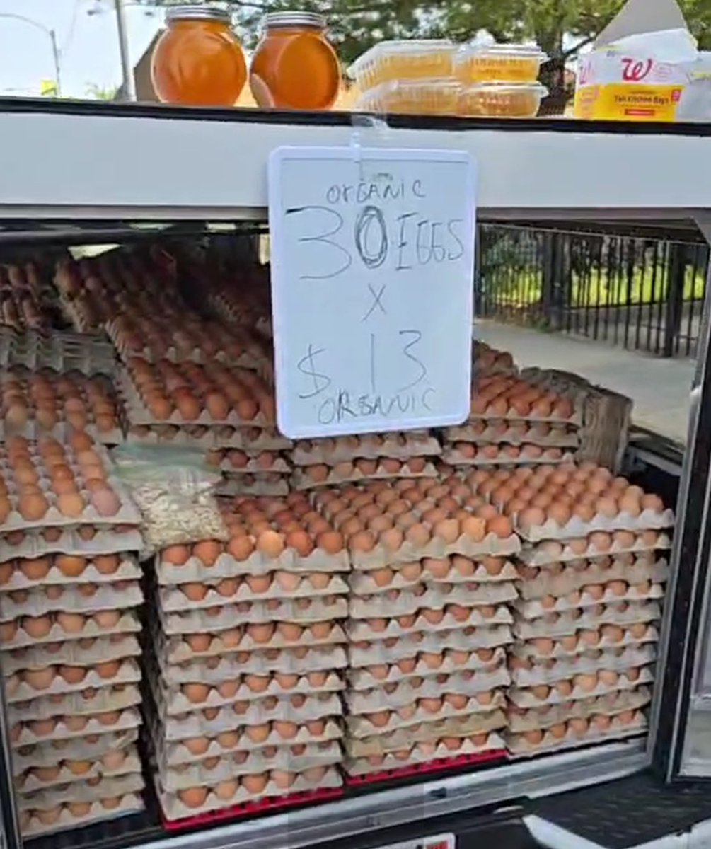 maxarmstrong's tweet image. Eggs on the street? Old buddy Bobby V bought from a street vendor in Chicago this a.m. Swimming in eggs now? @SecRollins
facebook.com/share/v/16iDQx…