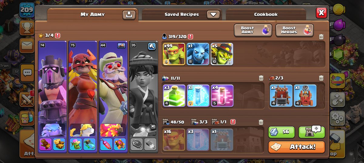 VoiZ____'s tweet photo. @ClashofClans @TheMaestroTeam Im pretty sure the heros are bugged now. When I go into my first attack they are in the right order but if I skip the first village the order gets messed up for and it stays that way for all the villages after and just resets when going back to the home village https://t.co/GH6fOqlrbh