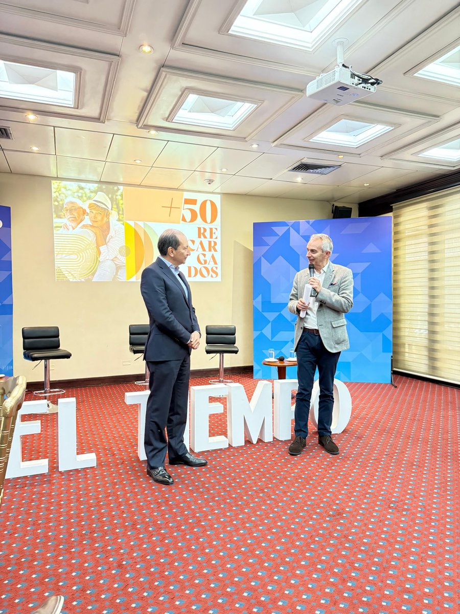 Nuestro presidente Evert Montero participó en el encuentro de <a href="/ELTIEMPO/">EL TIEMPO</a> sobre nuevas narrativas para mayores de 50, una generación que sigue transformando, decidiendo y aportando.
En Fecoljuegos creemos en el valor de la experiencia para liderar con visión.
#JuegoLegal #Liderazgo