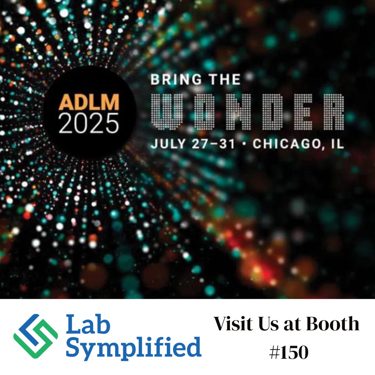 labsymplified's tweet image. Lab Symplified is heading to #ADLM2025! 

Find us at Booth #150 at the Clinical Lab Expo in Chicago.

Let’s talk smart lab inventory, automation, and savings.
🗓️ July 29-July 31st

#LabSymplified #ClinicalLabExpo #LabManagement