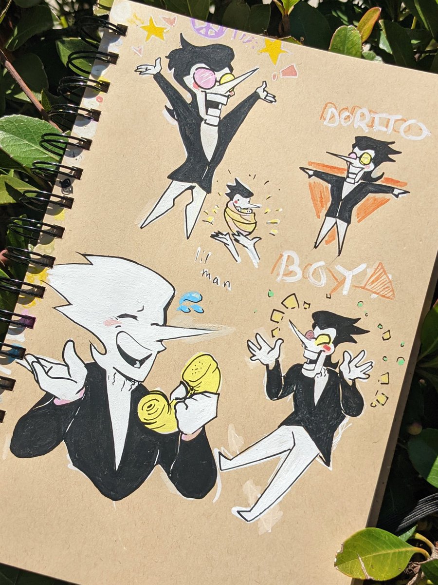 Spamton doodles 🩷💛