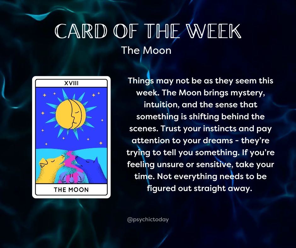PsychicToday's tweet image. Trust your instincts ✋️

#cardoftheweek #angelcard #tarotcard #tarotreading #angel #angelguidance #themoon #majorarcana