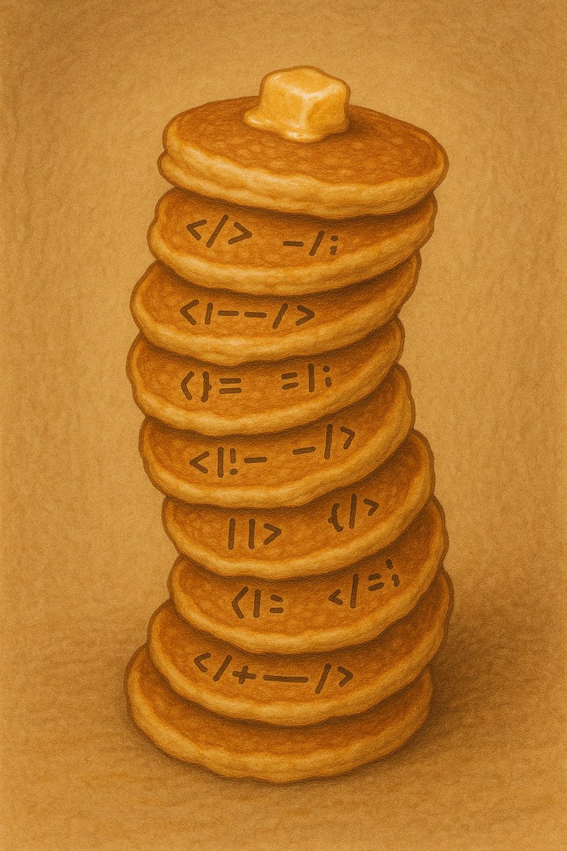 SRKDAN's tweet image. The only time too many pancakes = a system crash 🥞🔥 #StackOverflow