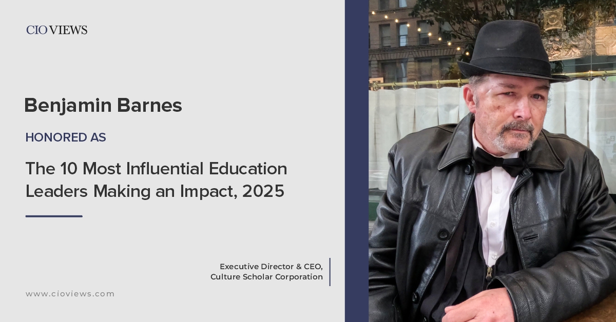 CIO Views Magazine (@cioviews) on Twitter photo Meet <a href="/benjamindbarnes/">Benjamin David Barnes AKA Bencasso</a>, CEO of Culture Scholar Corporation, featured on the cover of CIO Views Magazine's "The 10 Most Influential Education Leaders Making an Impact, 2025"!
🔗cioviews.com/the-10-most-in…
#Education #EducationLeadership #Arts #SocialImpact #MusicTherapy #CEO Meet <a href="/benjamindbarnes/">Benjamin David Barnes AKA Bencasso</a>, CEO of Culture Scholar Corporation, featured on the cover of CIO Views Magazine's "The 10 Most Influential Education Leaders Making an Impact, 2025"!
🔗cioviews.com/the-10-most-in…
#Education #EducationLeadership #Arts #SocialImpact #MusicTherapy #CEO