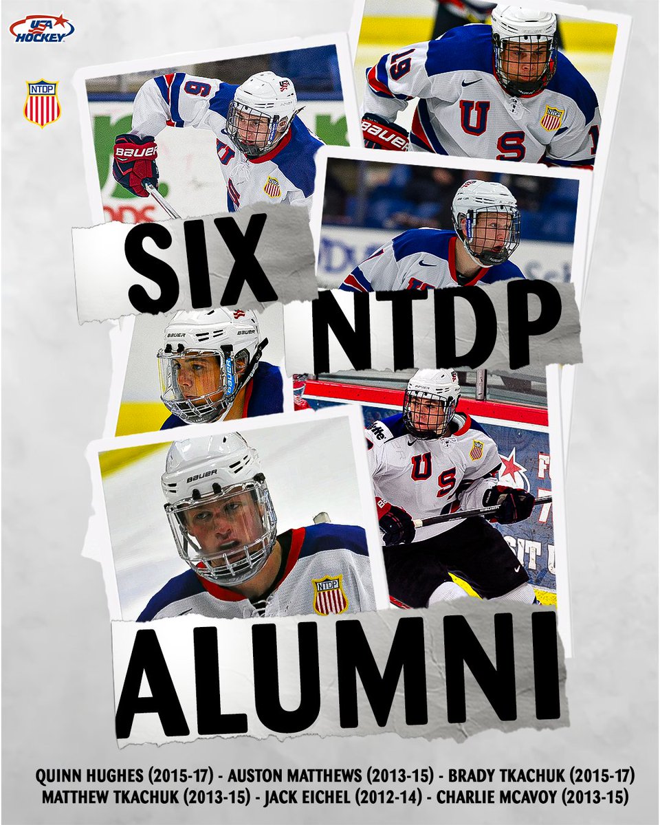 The first six players named to the 2026 U.S. Olympic Men's Ice Hockey Team are all alumni of the NTDP 🇺🇸 #WinterOlympics