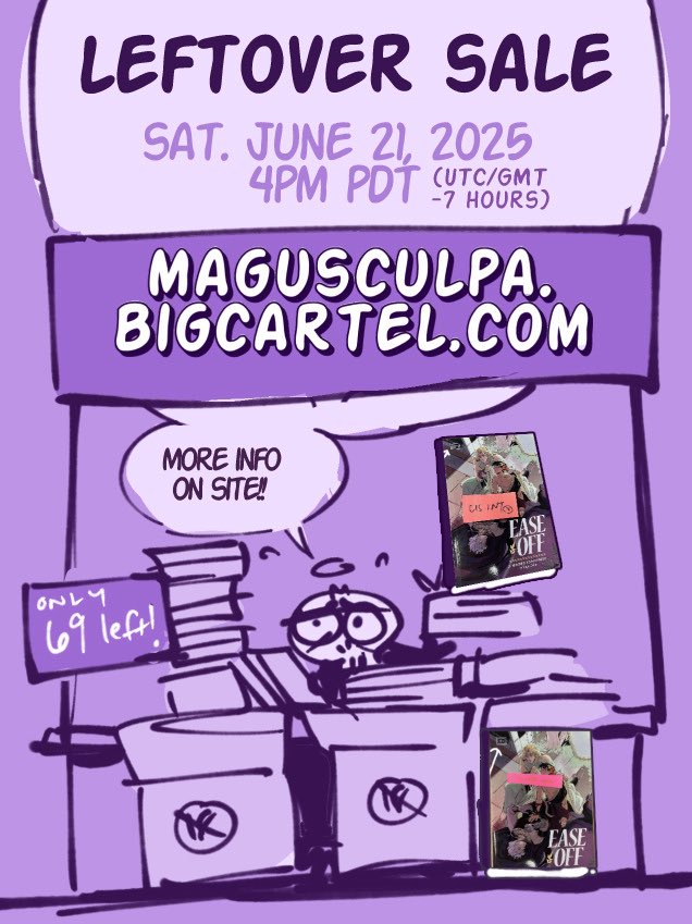 leftovers are going live this Saturday, June 21, 2025 at 4pm PDT!!