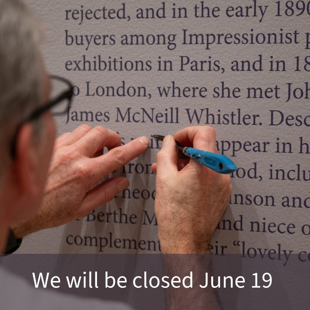 Dotting i's, here is some museum news:

📰 The museum will be closed Thursday, June 19 in observance of Juneteenth.

📰 We are one of several IU departments undergoing unplanned website maintenance. Our website and Collections Online will be up and running again soon!