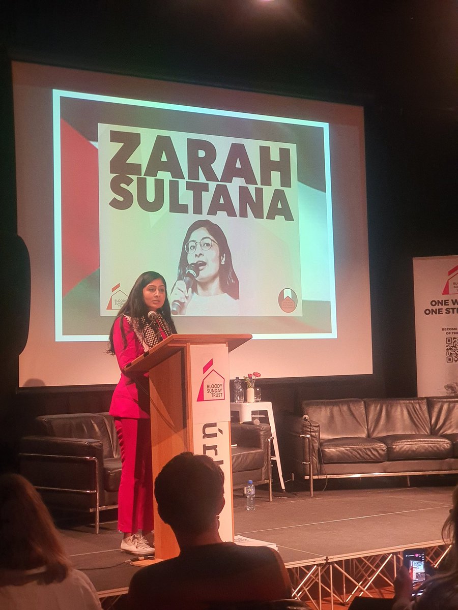 Maeve Mc Laughlin (@maevemclaughli1) on Twitter photo A powerhouse <a href="/zarahsultana/">Zarah Sultana MP</a>. Thank you for your vision and leadership! We are all inspired with your words and actions.
Derry is always with you! <a href="/BloodySundayT/">Bloody Sunday Trust</a>
#oneworldonestruggle
#FreePalestine
#GazaGenocide A powerhouse <a href="/zarahsultana/">Zarah Sultana MP</a>. Thank you for your vision and leadership! We are all inspired with your words and actions.
Derry is always with you! <a href="/BloodySundayT/">Bloody Sunday Trust</a>
#oneworldonestruggle
#FreePalestine
#GazaGenocide