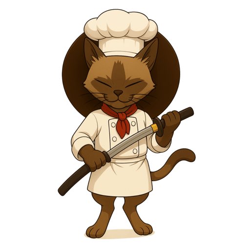 d3v_unknown's tweet photo. Okay I’m In. Finally found another sendor narrative. 

A cat that literally could cook using samurai sword😂

#Chefcat

HC2uRAx1N5jbwX2XvCaQ4YJq3e4e3EKJhji87Hucpump https://t.co/fivhtSriVv