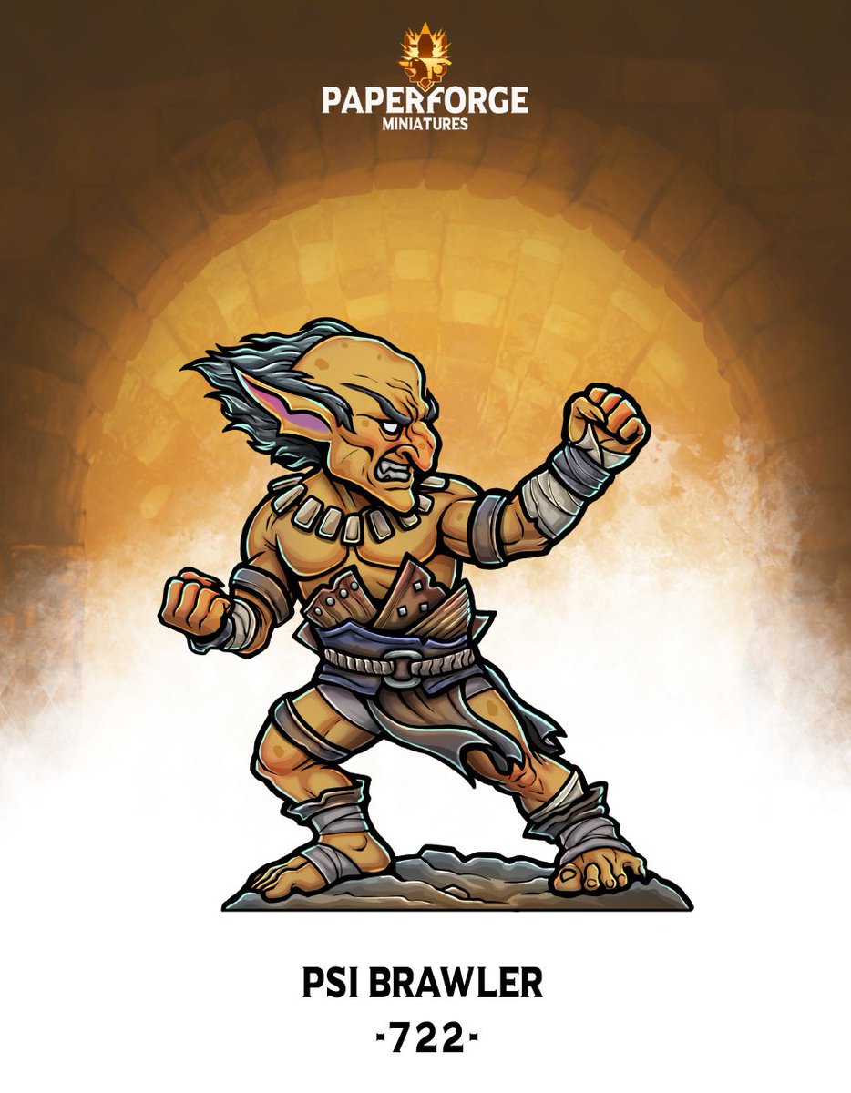 The Psi Brawler is out! You can get the Paper Mini and #VTT Tokens plus some extra Patreon loot here:
patreon.com/posts/722-psi-…
#dnd5e #tabletopgaming #roleplaying