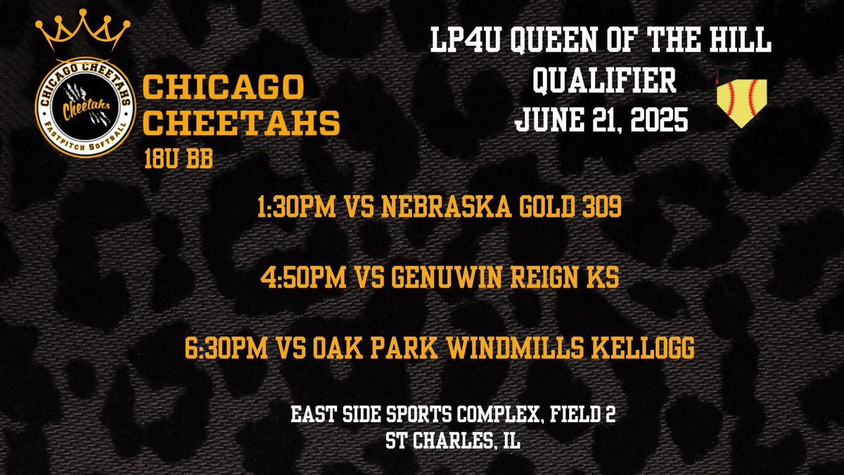 Next stop….close to home at the LP4U Queen of the Hill Qualifier! 
If you can’t be there, watch us here 🎥:
youtube.com/@chicagocheeta…