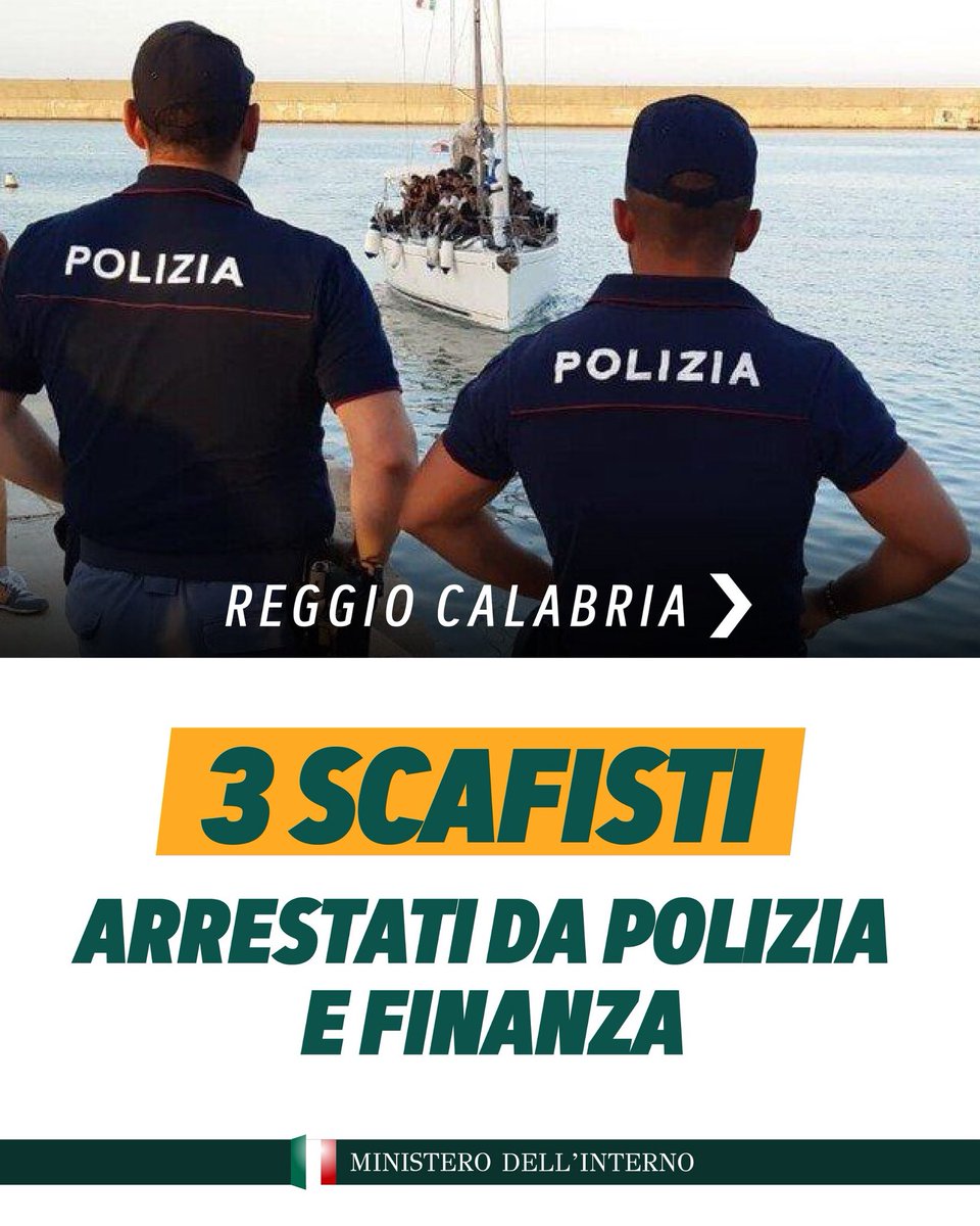Tre scafisti sono stati arrestati a Reggio Calabria dalla Polizia di Stato e dalla Guardia di Finanza. Sono accusati di aver condotto, dietro ingenti somme di denaro, un peschereccio carico di migranti lungo la rotta del Mediterraneo centrale verso le nostre coste. Dovranno ora