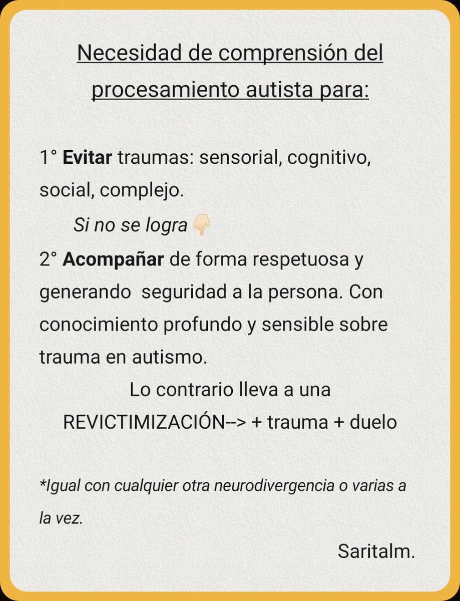 📢POR FAVOR‼️
Profesionales formados/as y   actualizados/as desde un enfoque neuroafirmativo.

⚠️NUESTRA SALUD EN JUEGO⚠️

#autismo #tdah #neurodivergencias #TraumaComplejo