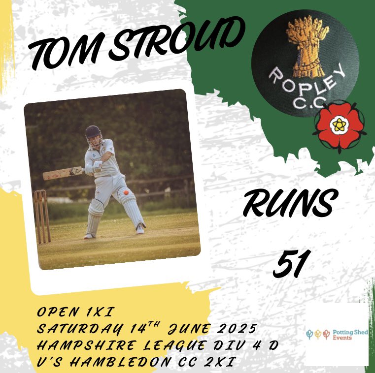 Ropley CC tweet media