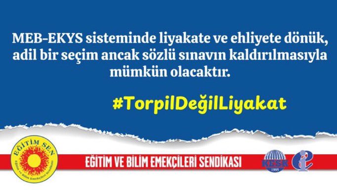 yardimsimge's tweet image. Mülakat torpil demektir! Mülakata hayır!
#TorpilDeğilLiyakat