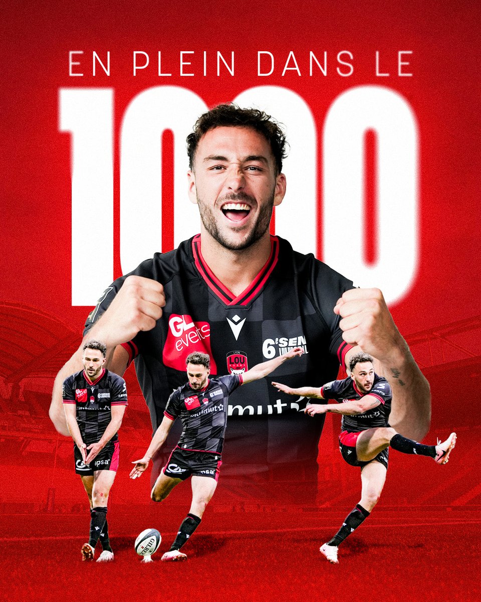 LOU Rugby (@lelourugby) on Twitter photo ๐๐๐ง๐ฌ ๐ฅ๐ ๐ฆ๐ข๐ฅ๐ฅ๐ ๐ฏ๐
Au terme de cette saison 24/25, Lรฉo Berdeu a franchi un cap symbolique mais surtout historique dans l'histoire de notre club puisqu'il a dรฉpassรฉ les 1 000 points inscrits sous les couleurs du LOU Rugby !
๐๐ฟ๐ฎ๐๐ผ ๐๐ฒฬ๐ผ !
#LaForceduLOU
#LaMeute ๐๐๐ง๐ฌ ๐ฅ๐ ๐ฆ๐ข๐ฅ๐ฅ๐ ๐ฏ๐
Au terme de cette saison 24/25, Lรฉo Berdeu a franchi un cap symbolique mais surtout historique dans l'histoire de notre club puisqu'il a dรฉpassรฉ les 1 000 points inscrits sous les couleurs du LOU Rugby !
๐๐ฟ๐ฎ๐๐ผ ๐๐ฒฬ๐ผ !
#LaForceduLOU
#LaMeute