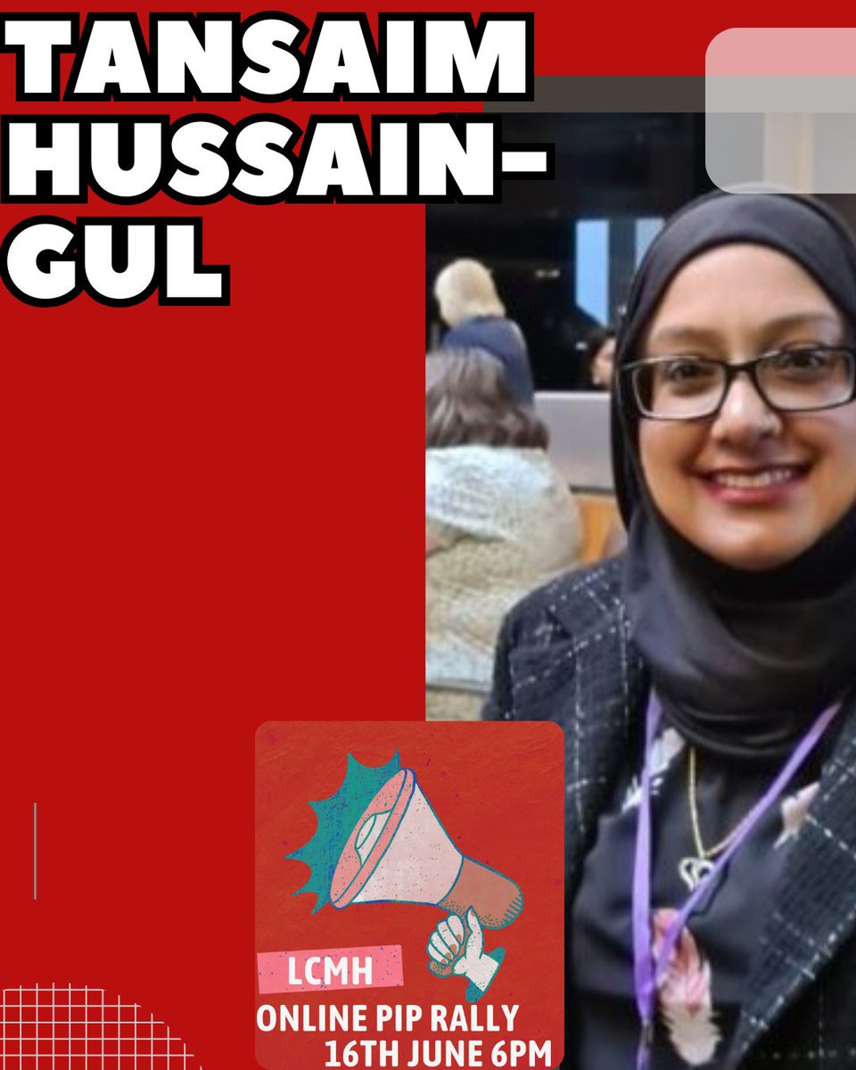 Labour Campaign for Mental Health (@labour_mh) on Twitter photo Tansaim says the green paper on PIP is a pathway to poverty.
She highlights that this is about justice, solidarity and dignity for people who need PIP.
<a href="/TansaimHG/">Tansaim Hussain-Gul</a> | #MentalHealthMatters | #ProtectPIP Tansaim says the green paper on PIP is a pathway to poverty.
She highlights that this is about justice, solidarity and dignity for people who need PIP.
<a href="/TansaimHG/">Tansaim Hussain-Gul</a> | #MentalHealthMatters | #ProtectPIP
